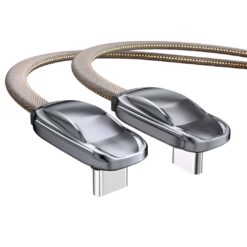 SlimWin USB-C-USB-C 240W Gyorstöltő és Adatkábel 480 Mbps – L-Alakú