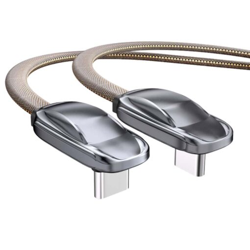 SlimWin USB-C-USB-C 240W Gyorstöltő és Adatkábel 480 Mbps – L-Alakú