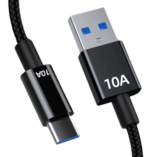 SlimWin USB-C 120W 10A-es Gyorstöltő és Adatkábel 480Mbps - Image 2